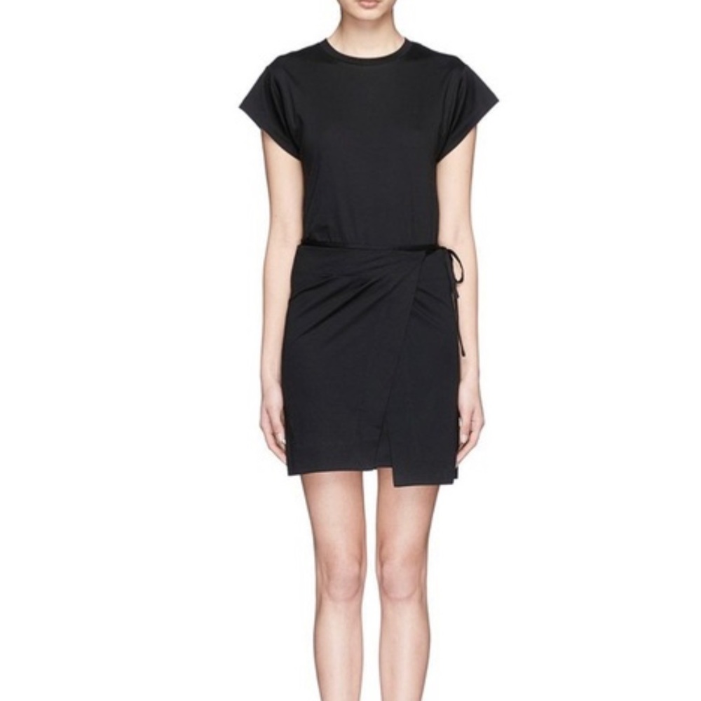 Isabel Marant Etoile Wrap Dress Black Sz 38\S
